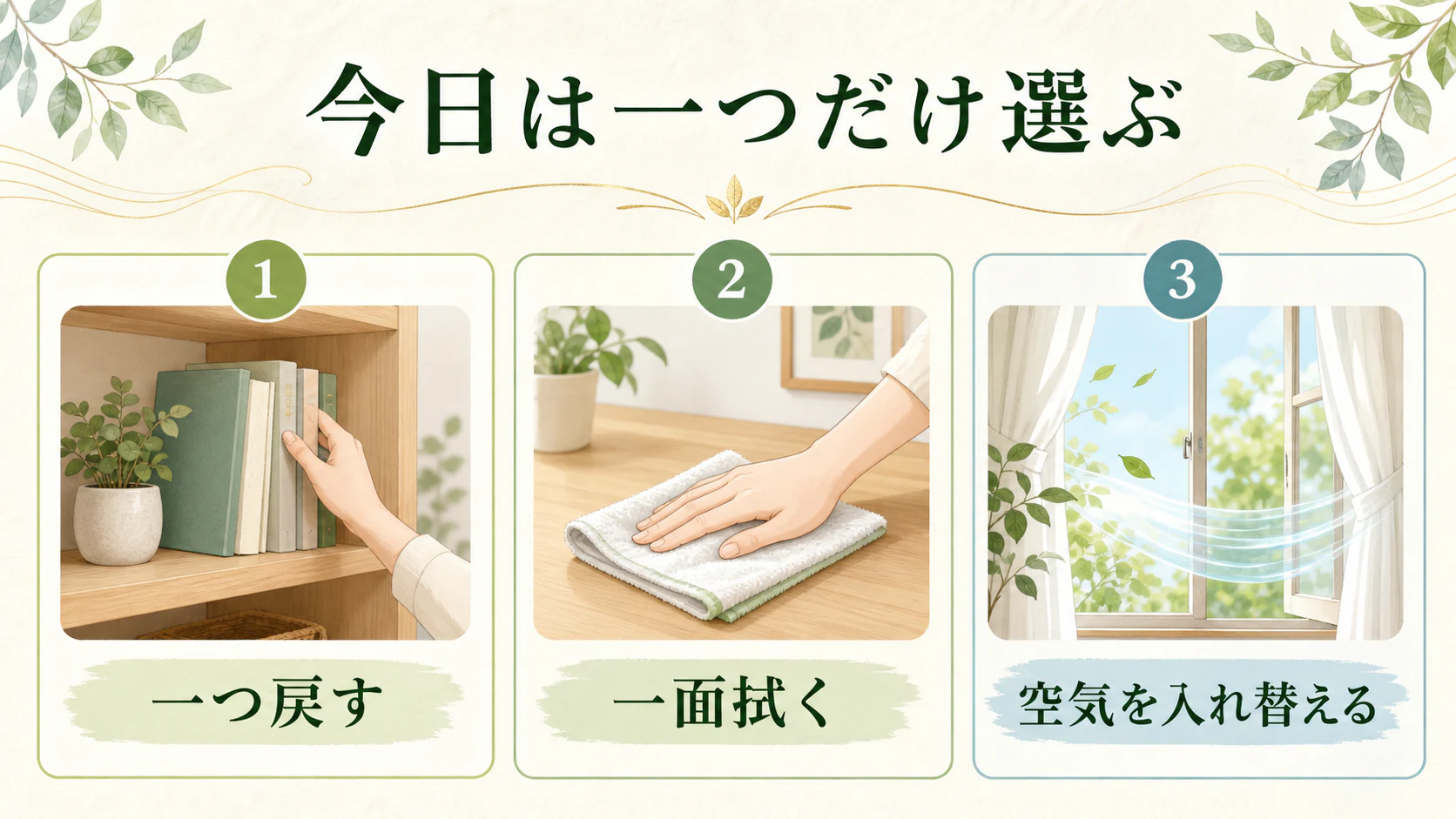 間取りと写真から気が滞る場所と最初の一段を相談するイメージ