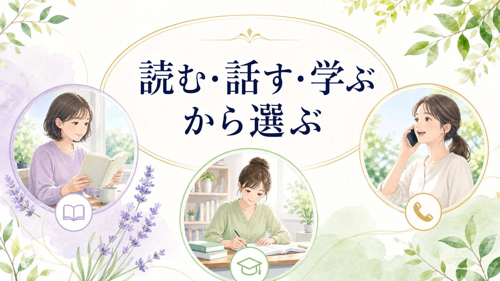 自分に近い悩みから一つの記事へ進むイメージ
