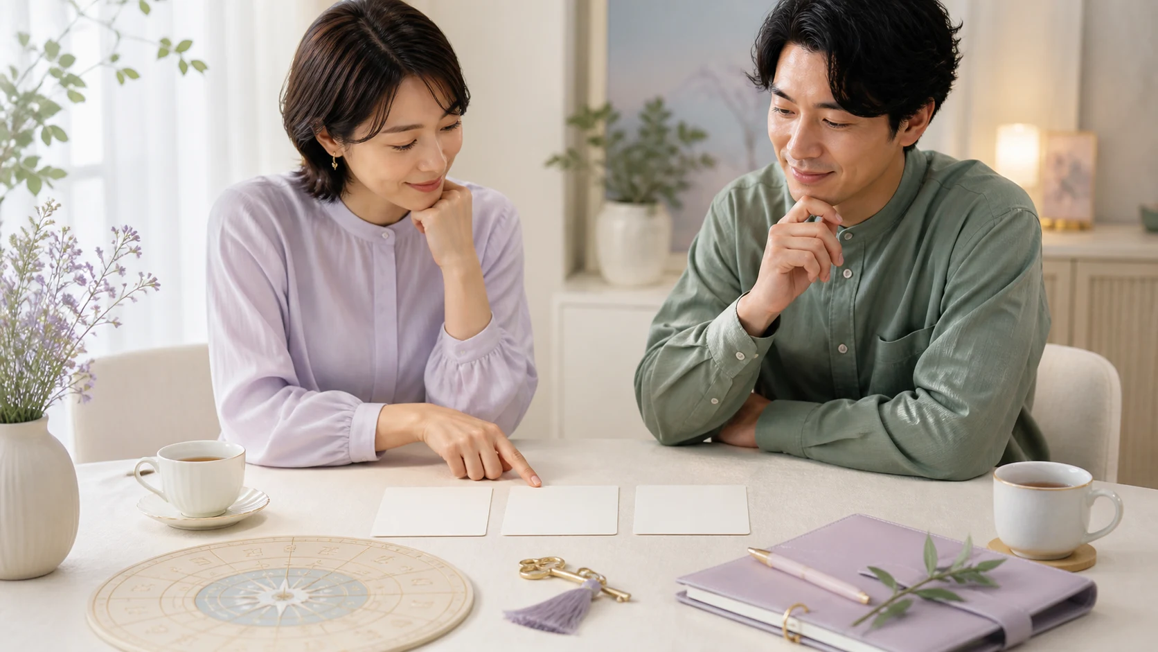 結婚への気持ち・二人の関係・暮らしの条件を三つの輪で見比べる画像