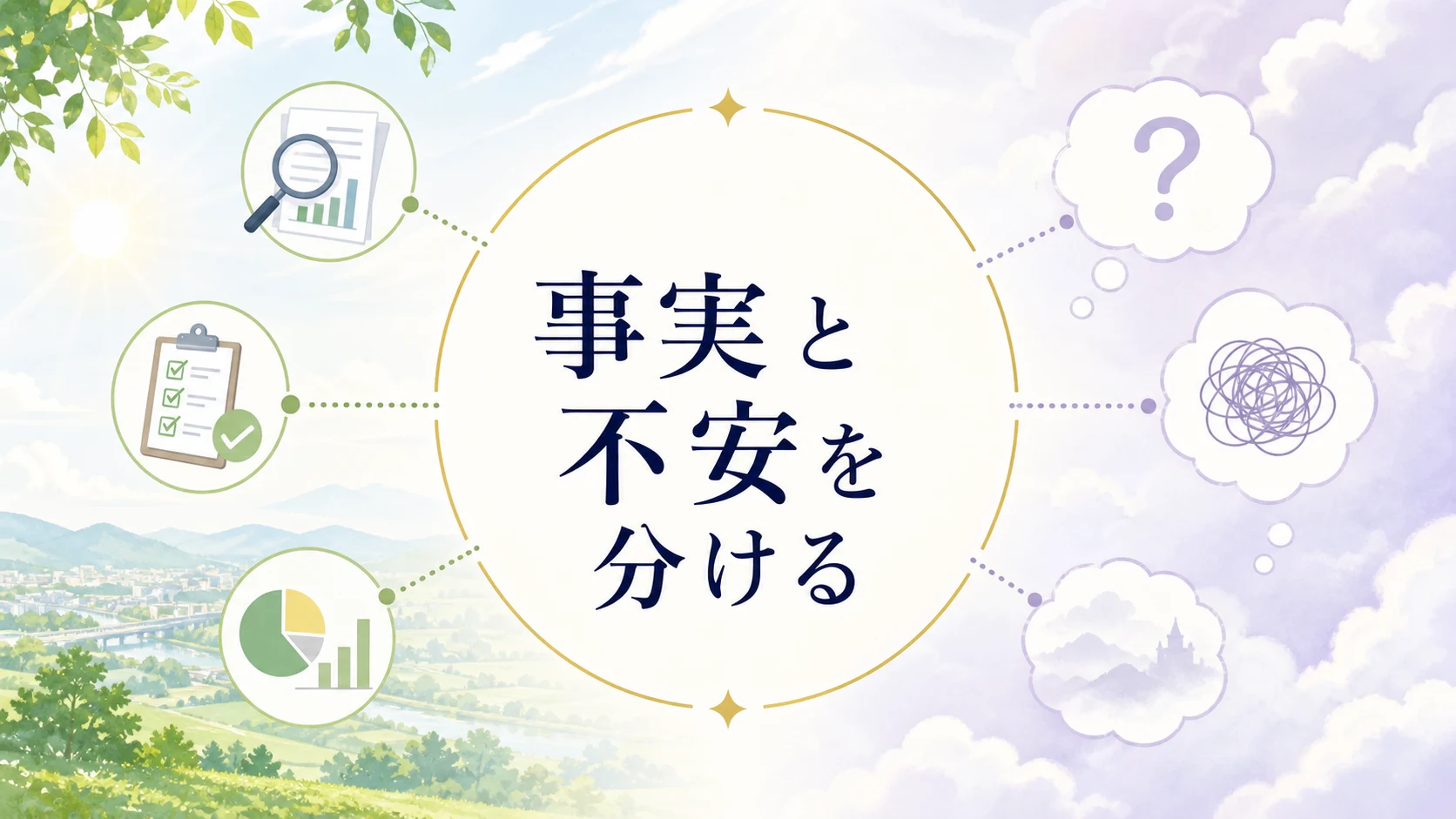 玄関・財布・在庫から金運の流れを見る図