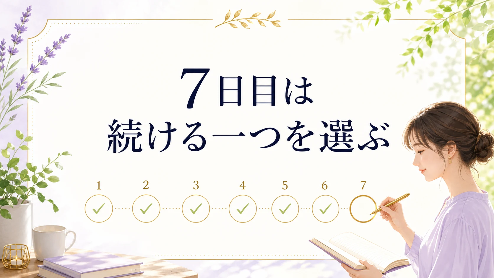 明るく気が巡り始めた七日目の家