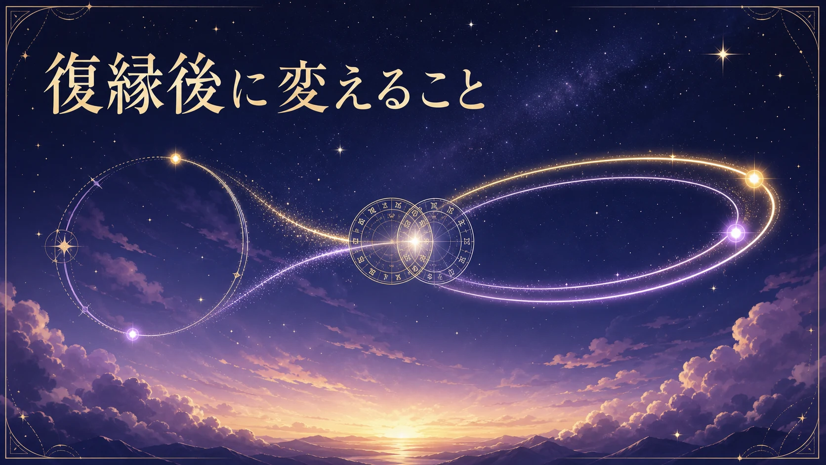 星から復縁後に変えたい接し方を見つけるイメージ