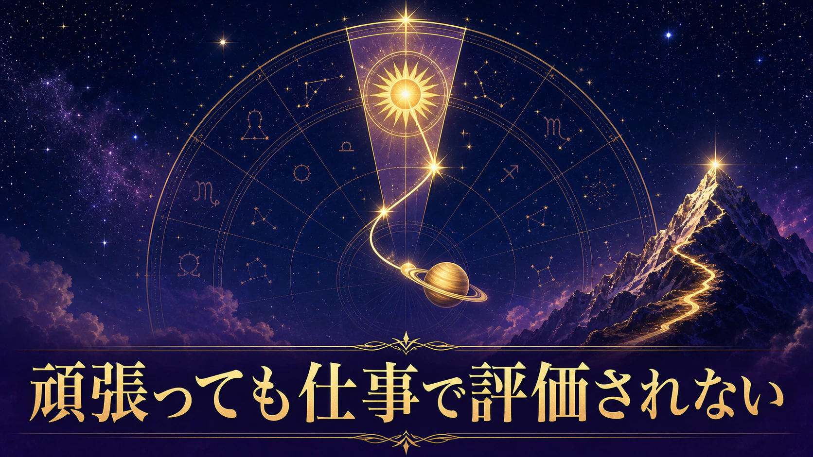 ホロスコープの太陽・MC・10ハウスから社会的な役割を見る仕事占星術記事のアイキャッチ