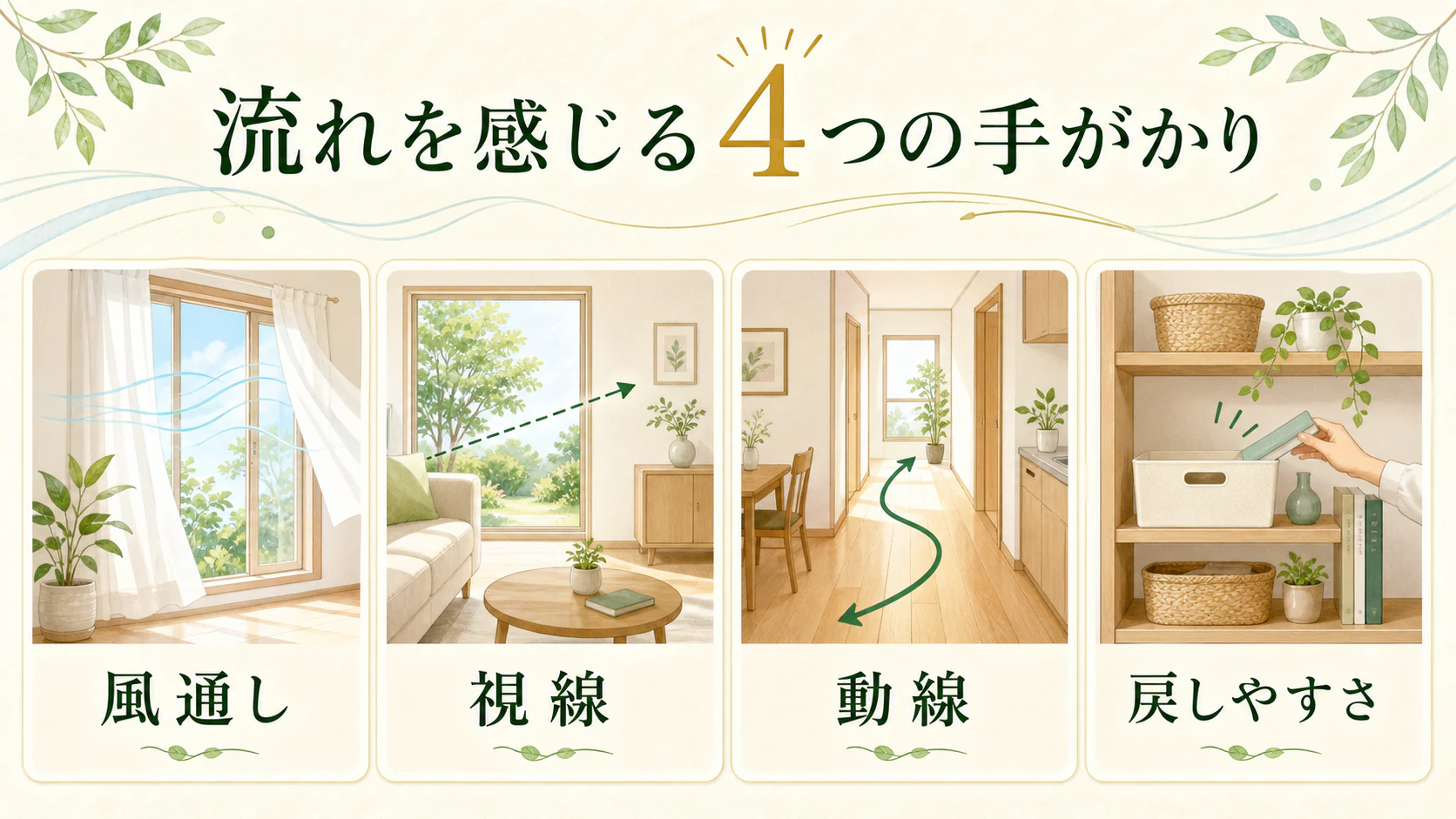 流れと滞りは、身近な感覚に置き換えられるを暮らしの中で分かりやすく整理した図