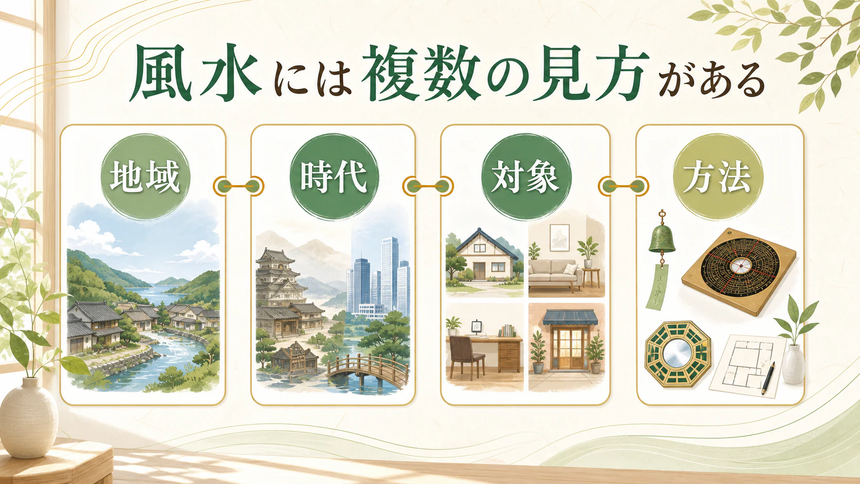 風水は一つのルール集ではないを暮らしの中で分かりやすく整理した図