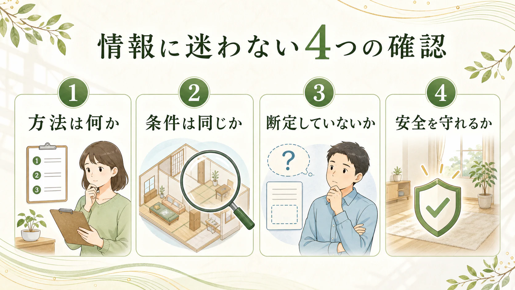 初心者は一つの基礎から学ぶを暮らしの中で分かりやすく整理した図