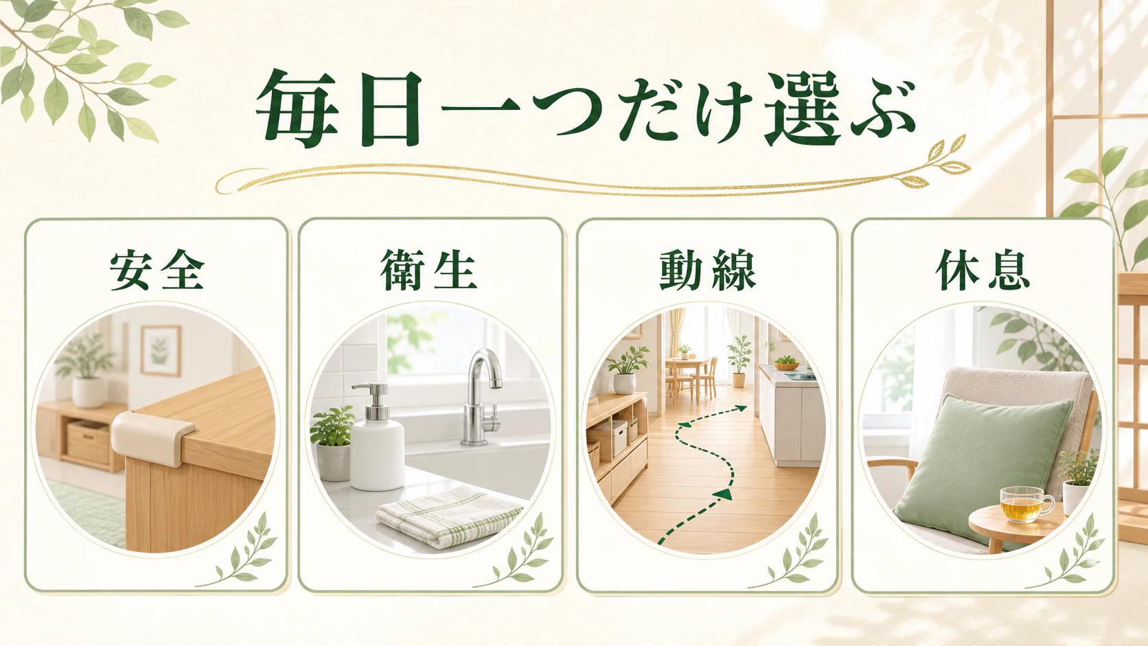 4日目と5日目は火と水を使う場所を暮らしの中で分かりやすく整理した図