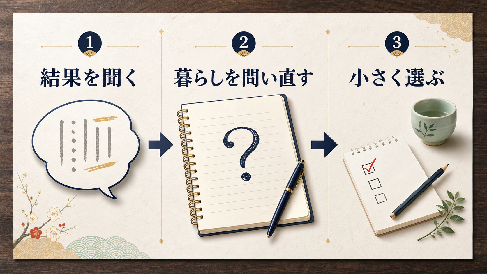 占い結果を暮らしの問いと行動へ変える三段階