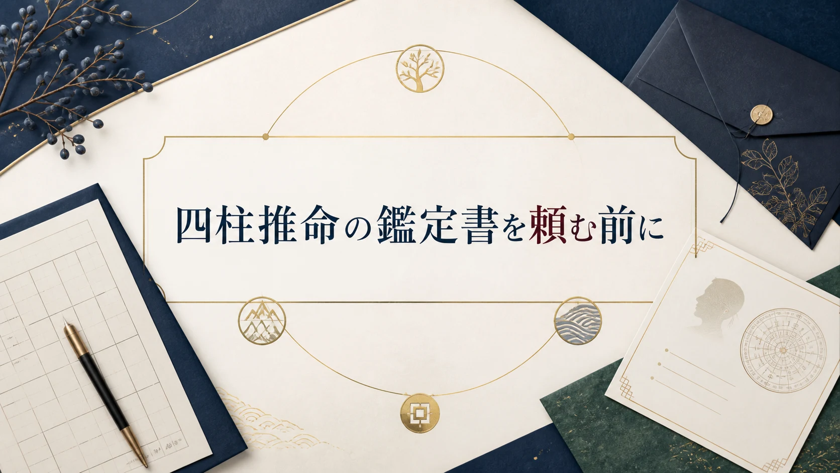 四柱推命の文章鑑定を生年月日・流派・届く内容から確認する記事アイキャッチ