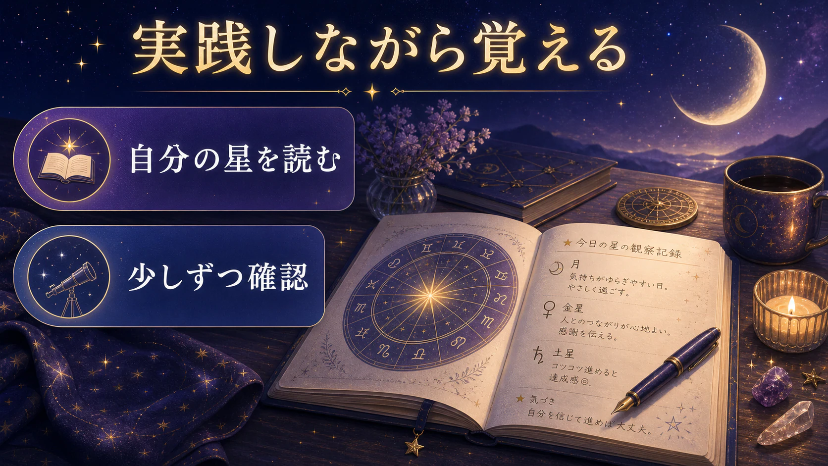 ハウス・アングル・アスペクトで読み方を深めるを初心者向けに整理した図