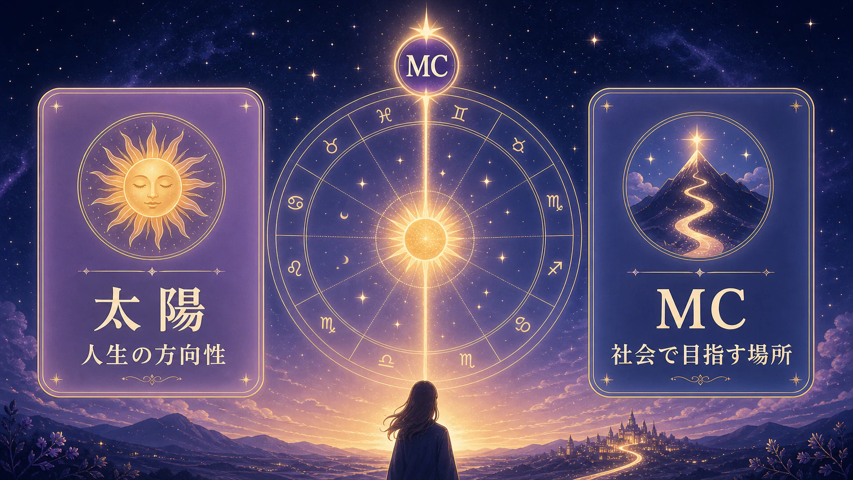 仕事は太陽とMCから見るを初心者向けに整理した図