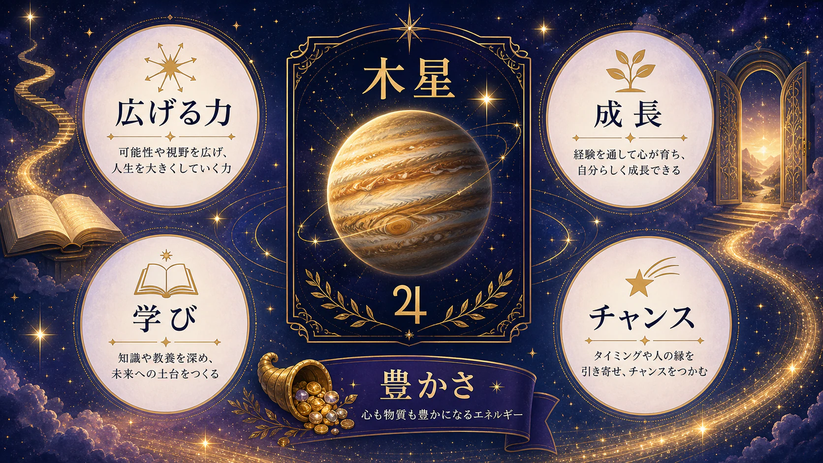 木星は「広げる力」を初心者向けに整理した図