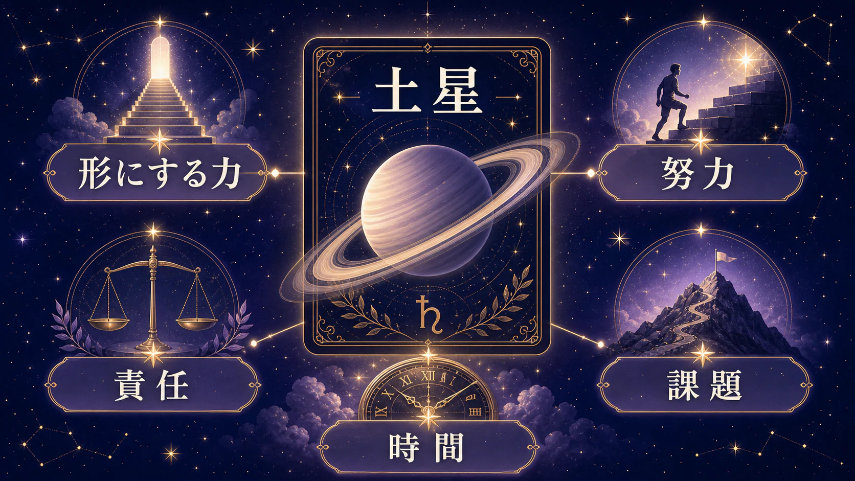 土星は「形にする力」を初心者向けに整理した図