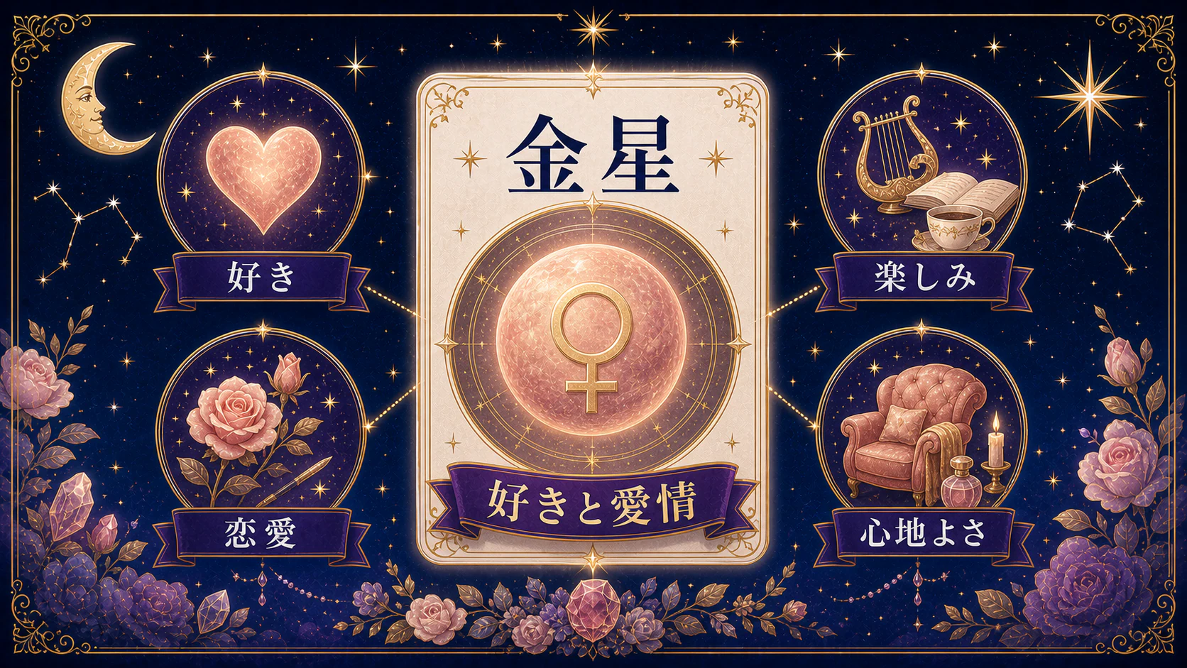 金星は「好きと愛情」を初心者向けに整理した図