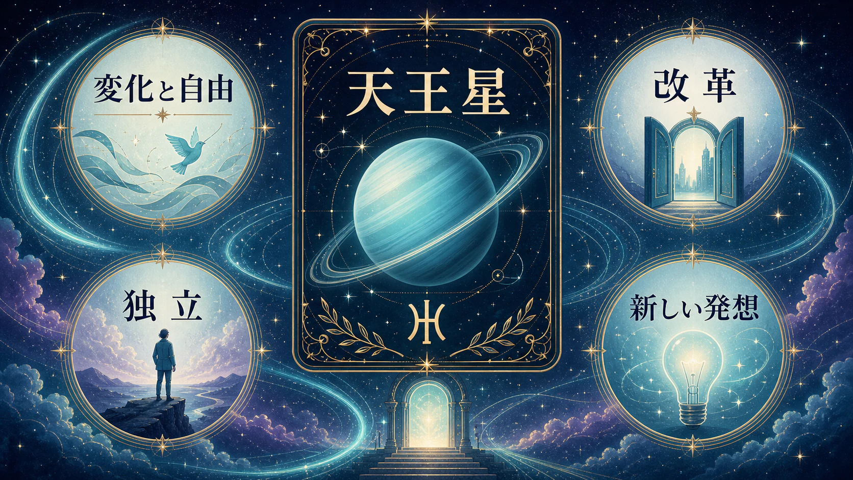 天王星は「変化と自由」を初心者向けに整理した図