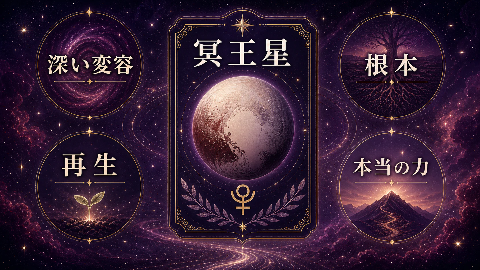 冥王星は「深い変容」を初心者向けに整理した図