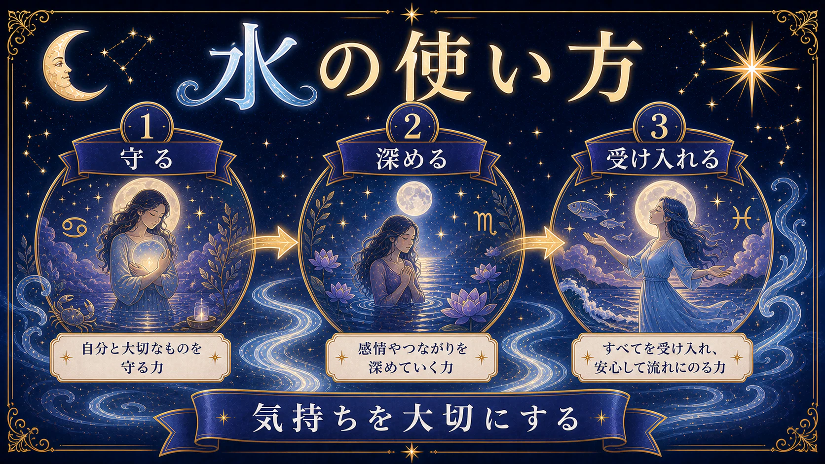 3つの水はどう違う?を初心者向けに整理した図